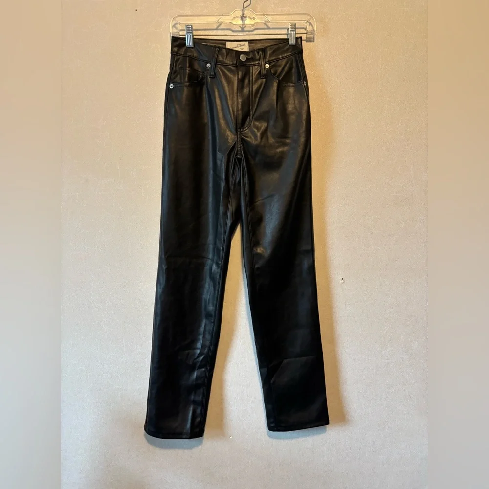 Universal Thread | Black Faux Leather Pants | 25x29 - Picture 2 of 7